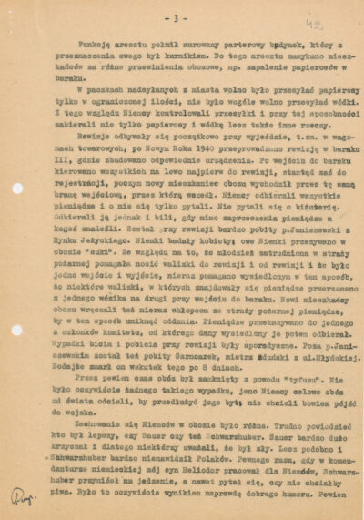 Materiał dot. przeżyć mieszkańców Poznania podczas okupacji hitlerowskiej