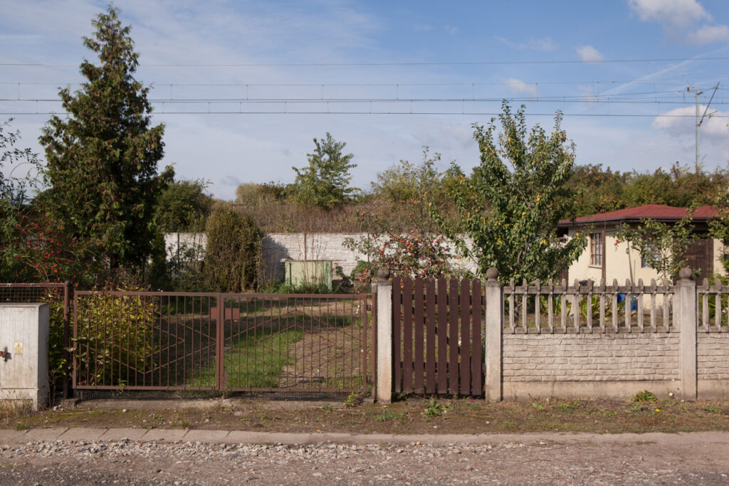 zabudowania na terenie ogródków działkowych Kajka fyrtel Główna